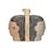 Hello Honey® 7" Multicolor Painted Stoneware Head Vase Bookends
